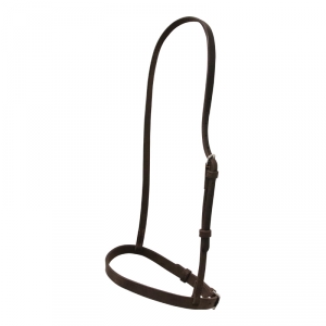 Ce noseband d'exercice et de course est en cuir...