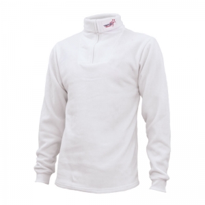 Ce sous-pull polaire à manches longues blanc est...