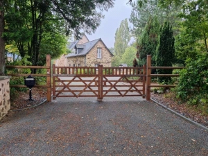 Optez pour cette barrière double type Haras, qui sera...