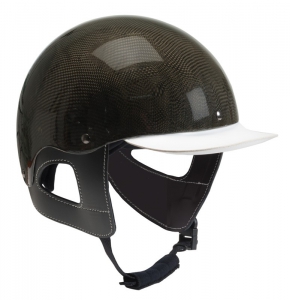 Casque carbone Wahlsten avec attaches en cuir. Conforme...